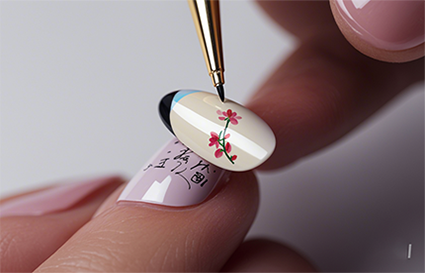 沈阳美甲学校-美甲画线条技巧